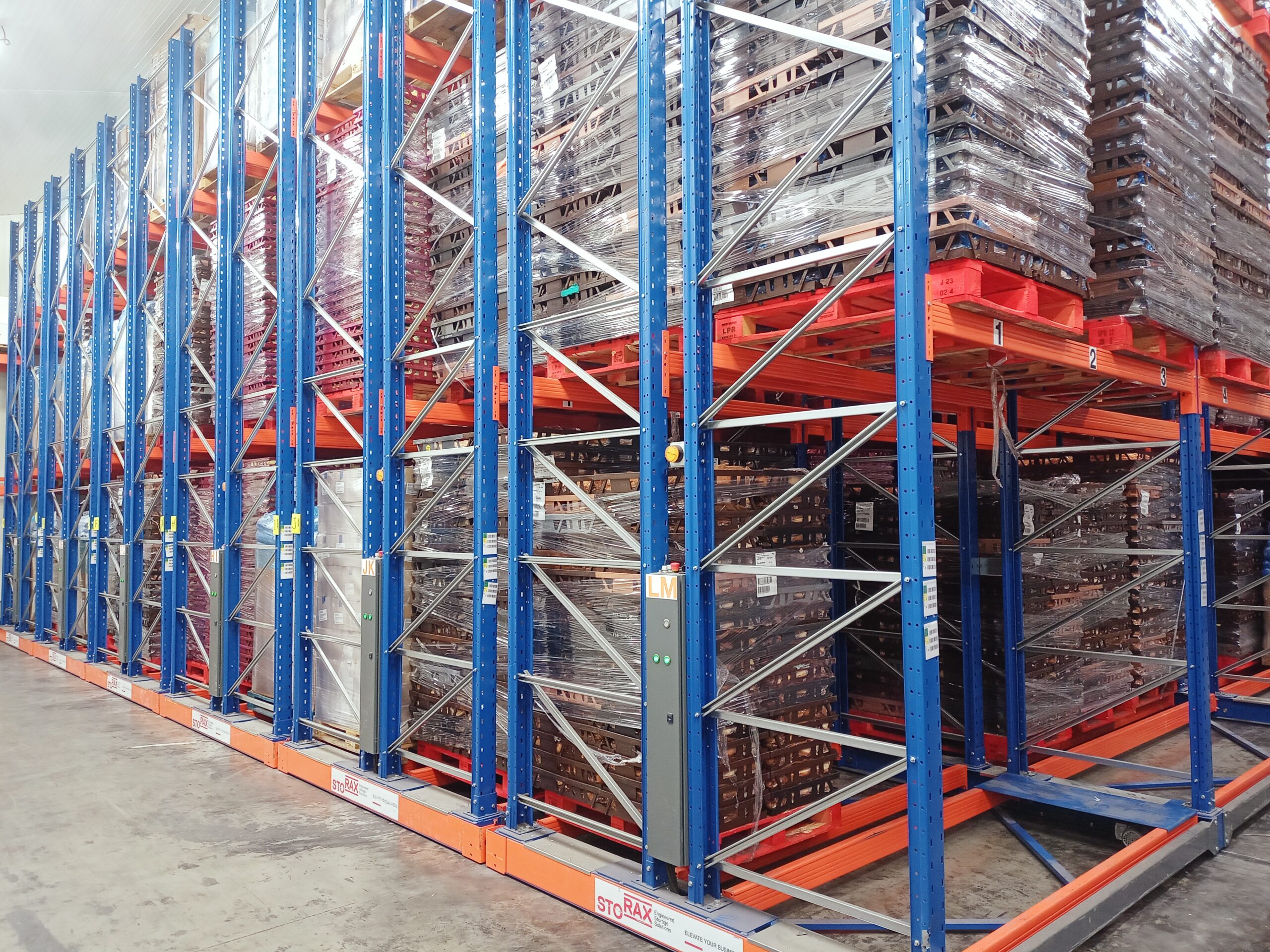 Racks mobiles surgelés EFC logistics